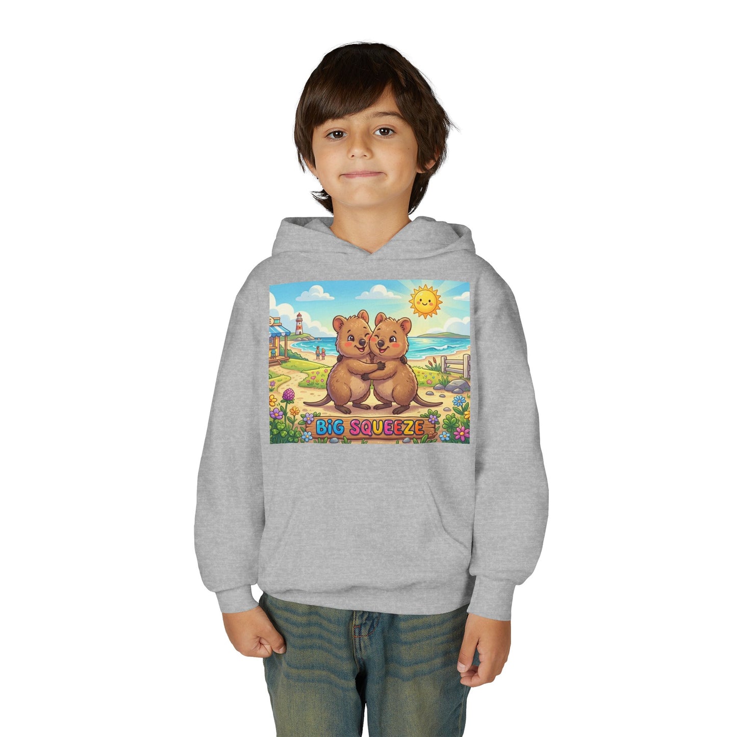 Big Squeeze Quokka Youth Heavy Blend Hooded Sweatshirt
