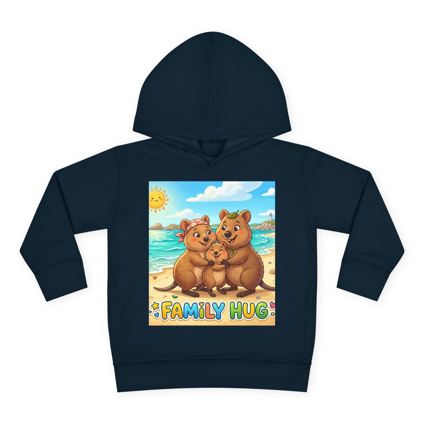Family Hug Quokka Toddler Pullover Fleece Hoodie