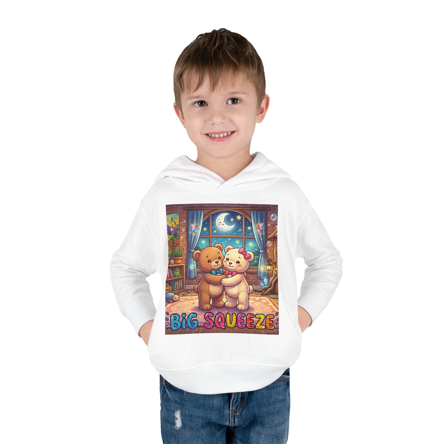 Big Squeeze Teddy Toddler Pullover Fleece Hoodie