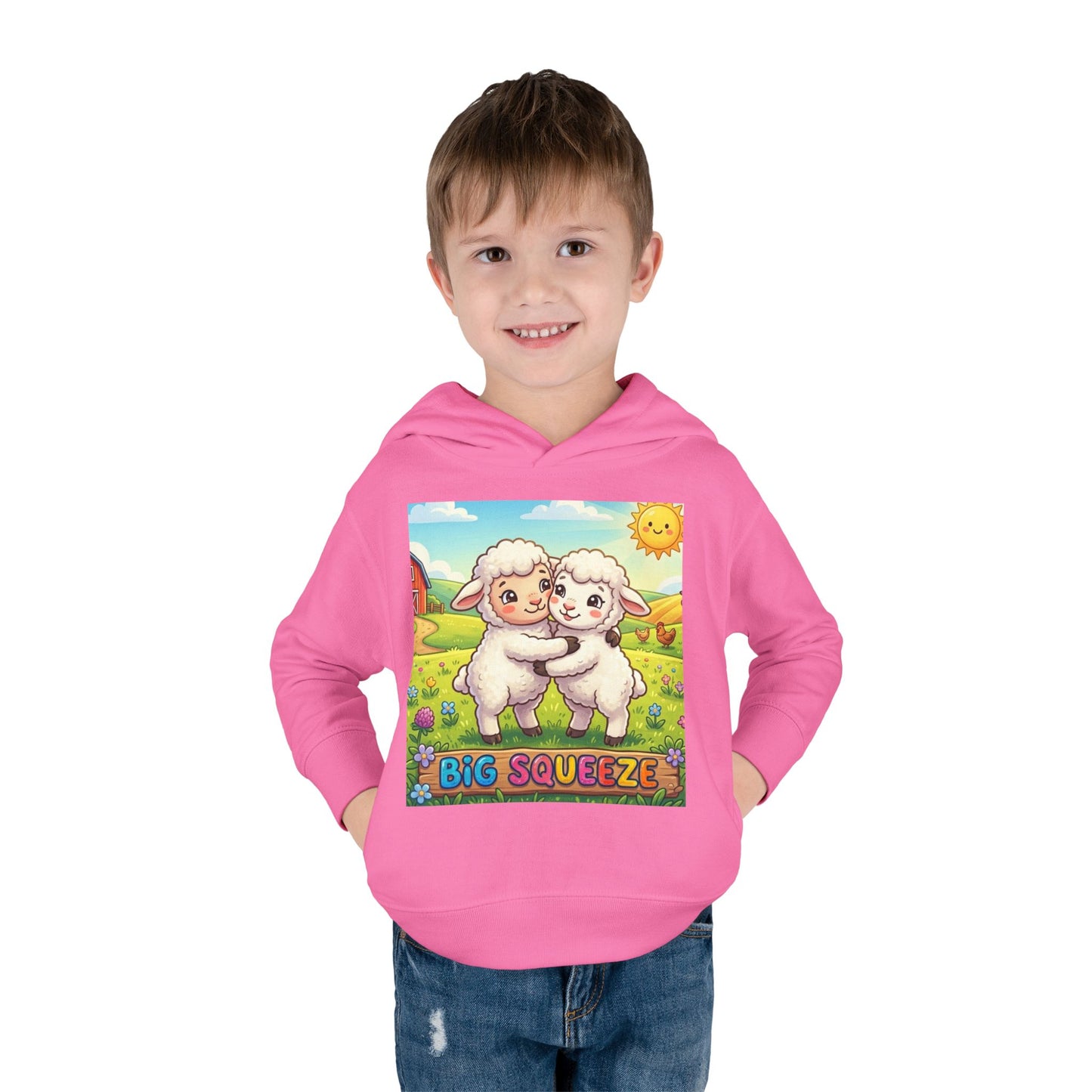 Big Squeeze Lamb Toddler Pullover Fleece Hoodie