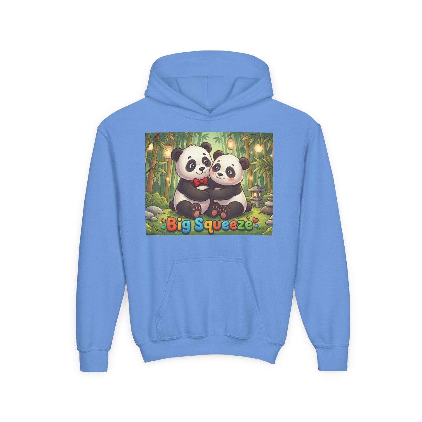 Big Squeeze Panda Youth Heavy Blend Hooded Sweatshirt