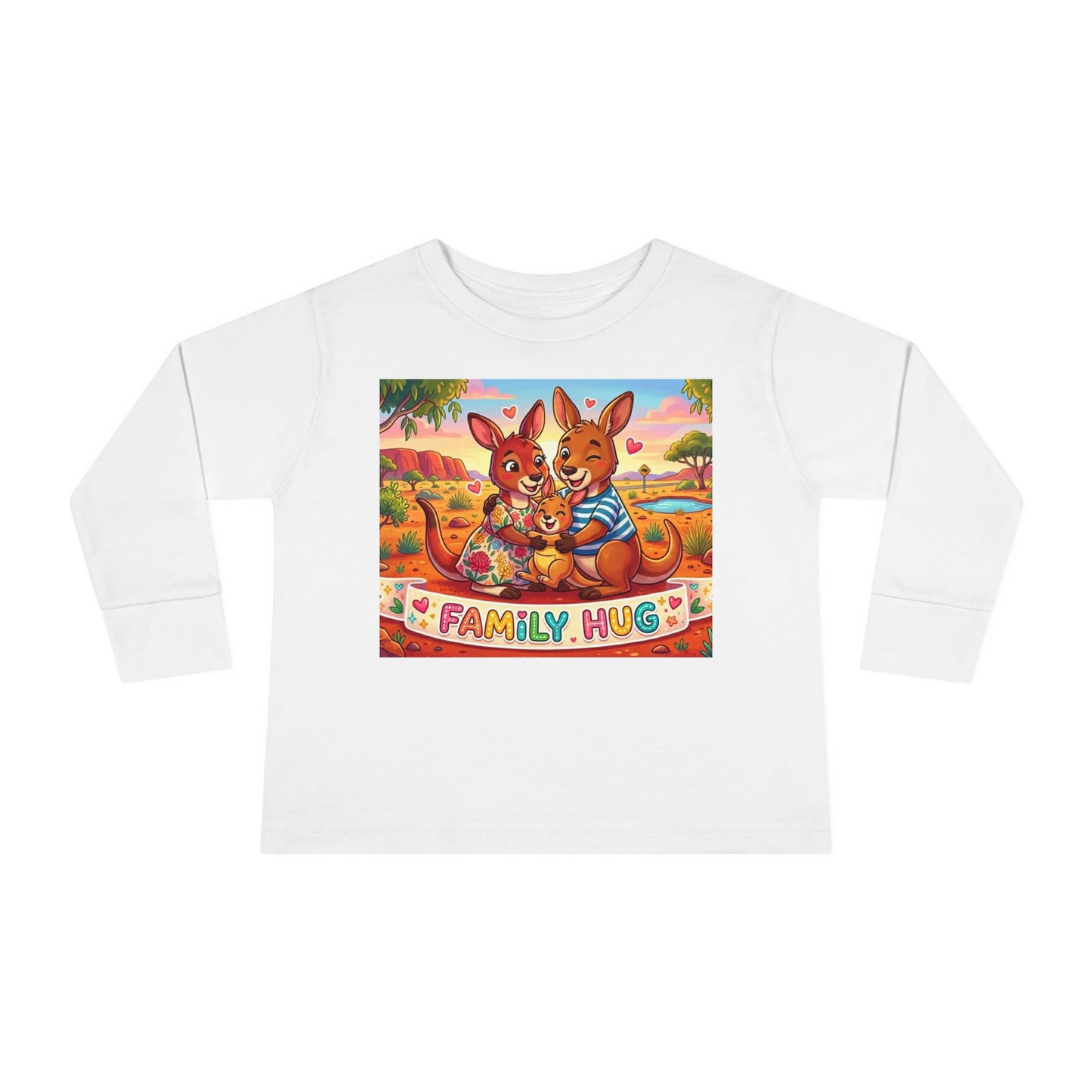 Family Hug Kangaroo Toddler Long Sleeve Tee