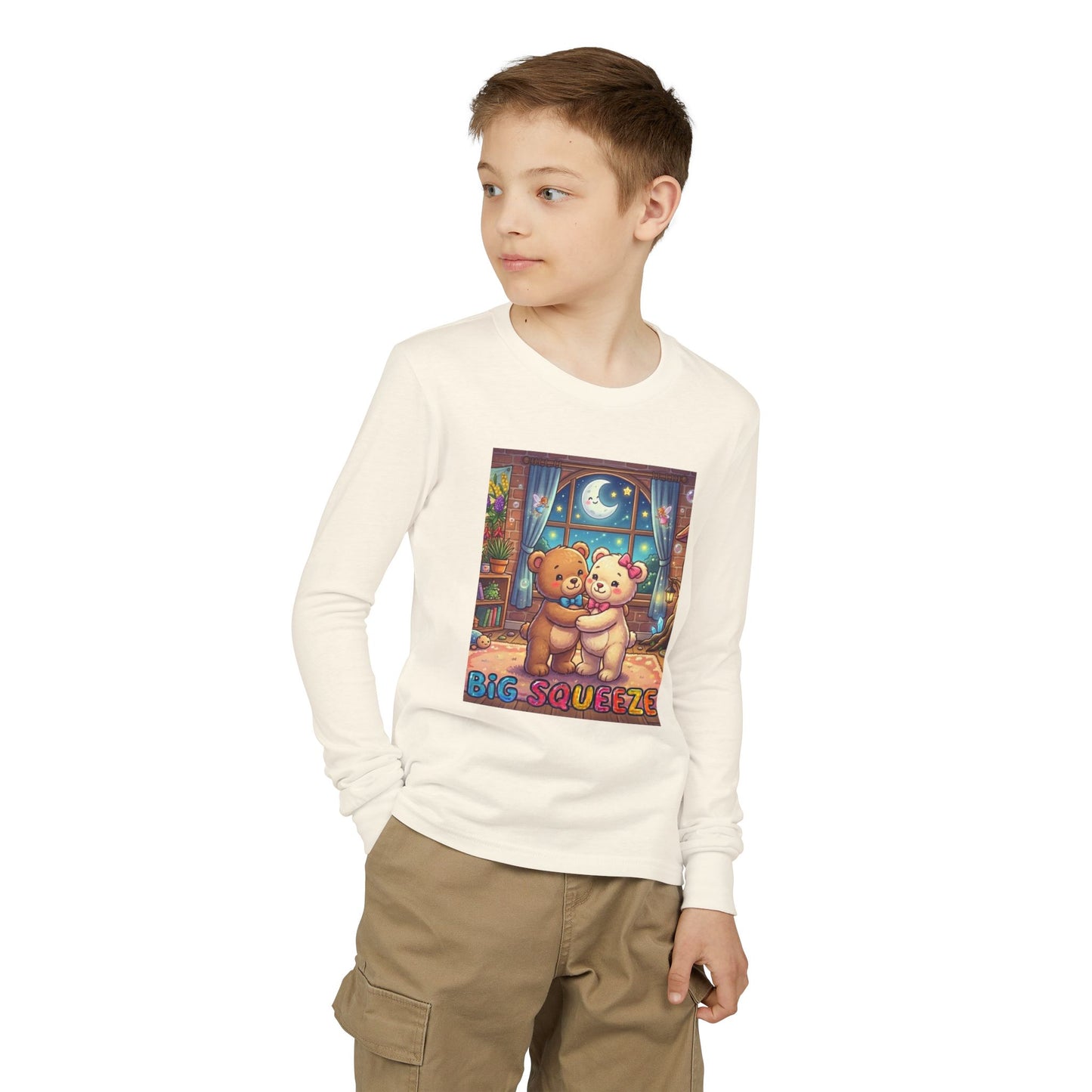 Big Squeeze Teddy Youth Jersey Long Sleeve Tee