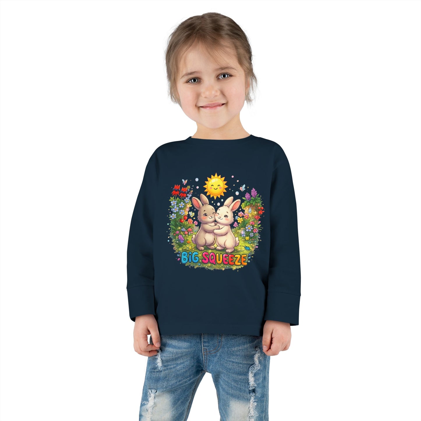 Big Squeeze Bunny Toddler Long Sleeve Tee