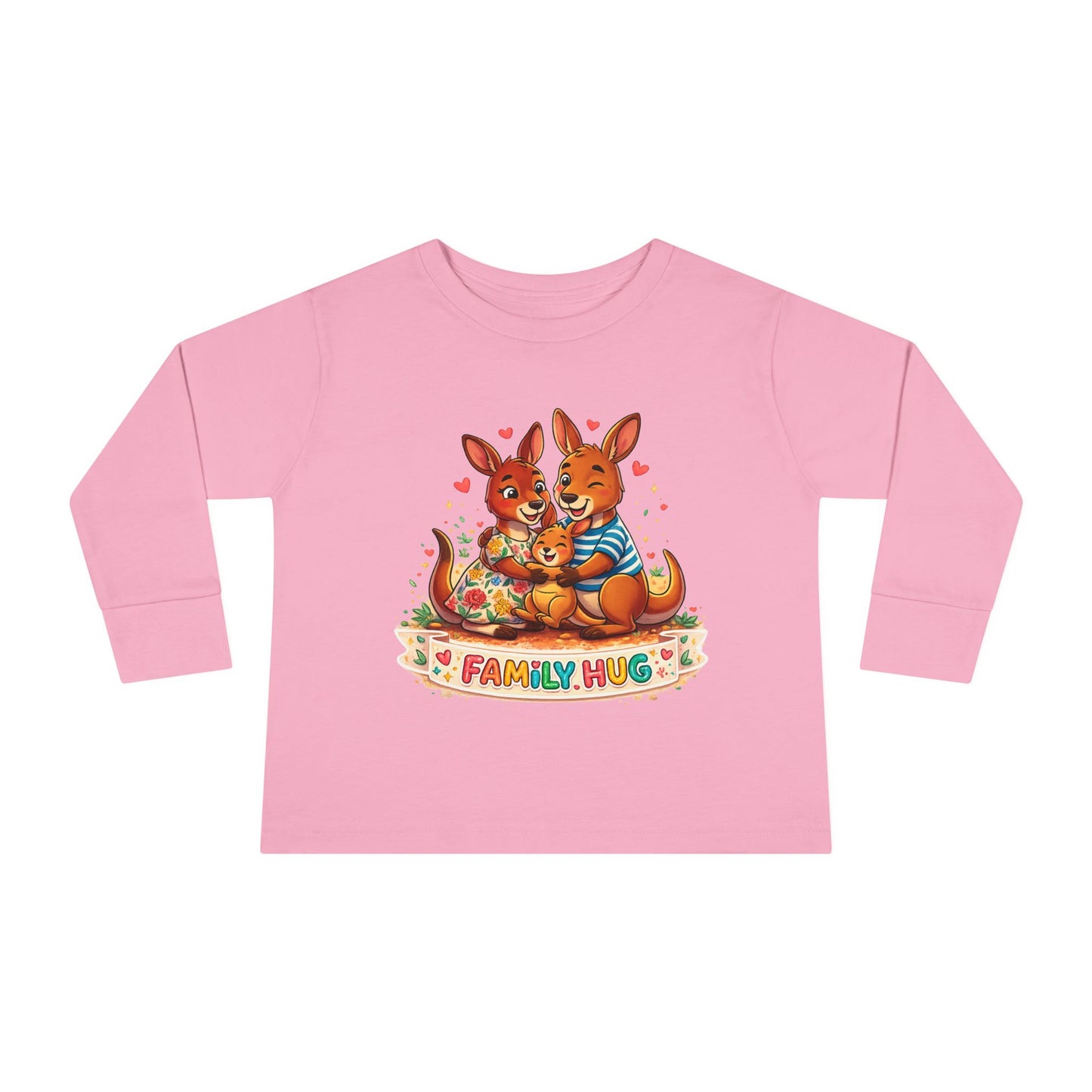 Family Hug Kangaroo Toddler Long Sleeve Tee