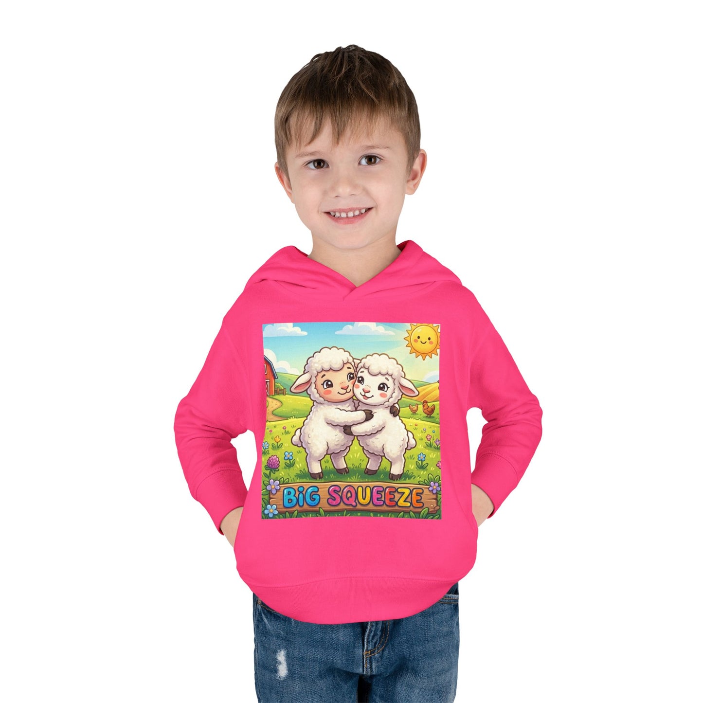 Big Squeeze Lamb Toddler Pullover Fleece Hoodie