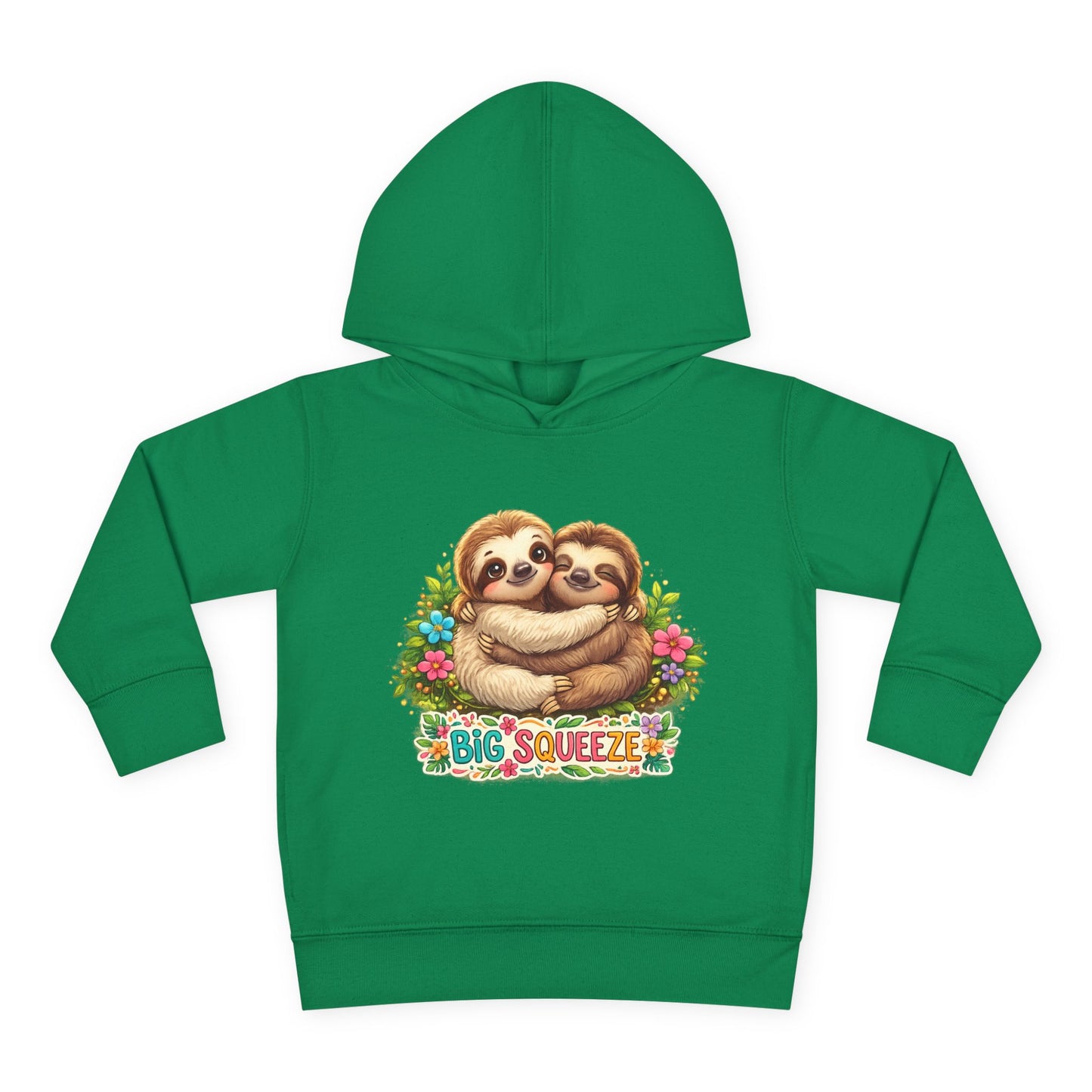 Big Squeeze Sloth Toddler Pullover Fleece Hoodie