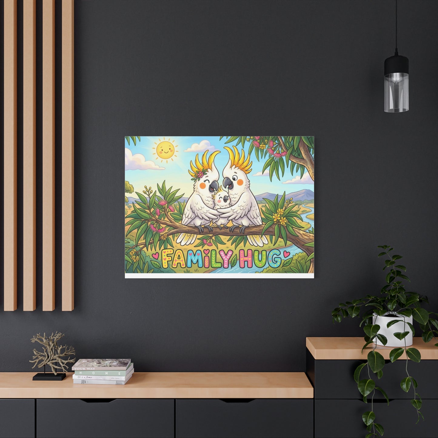 Family Hug Cockatoo Classic Canvas