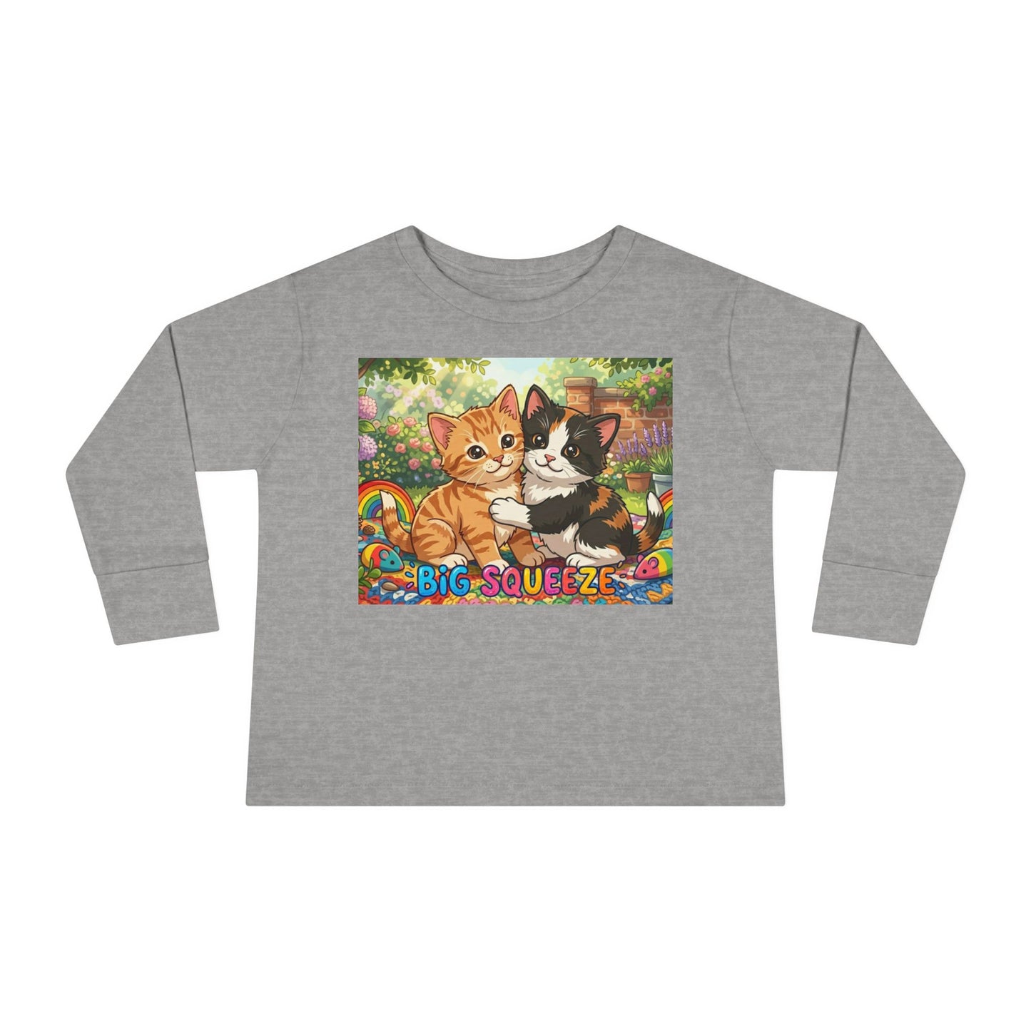 Big Squeeze Kitten Toddler Long Sleeve Tee