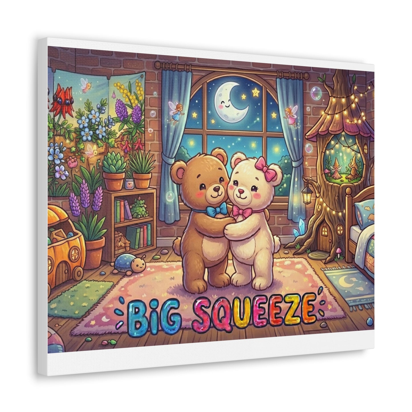 Big Squeeze Teddy Classic Canvas