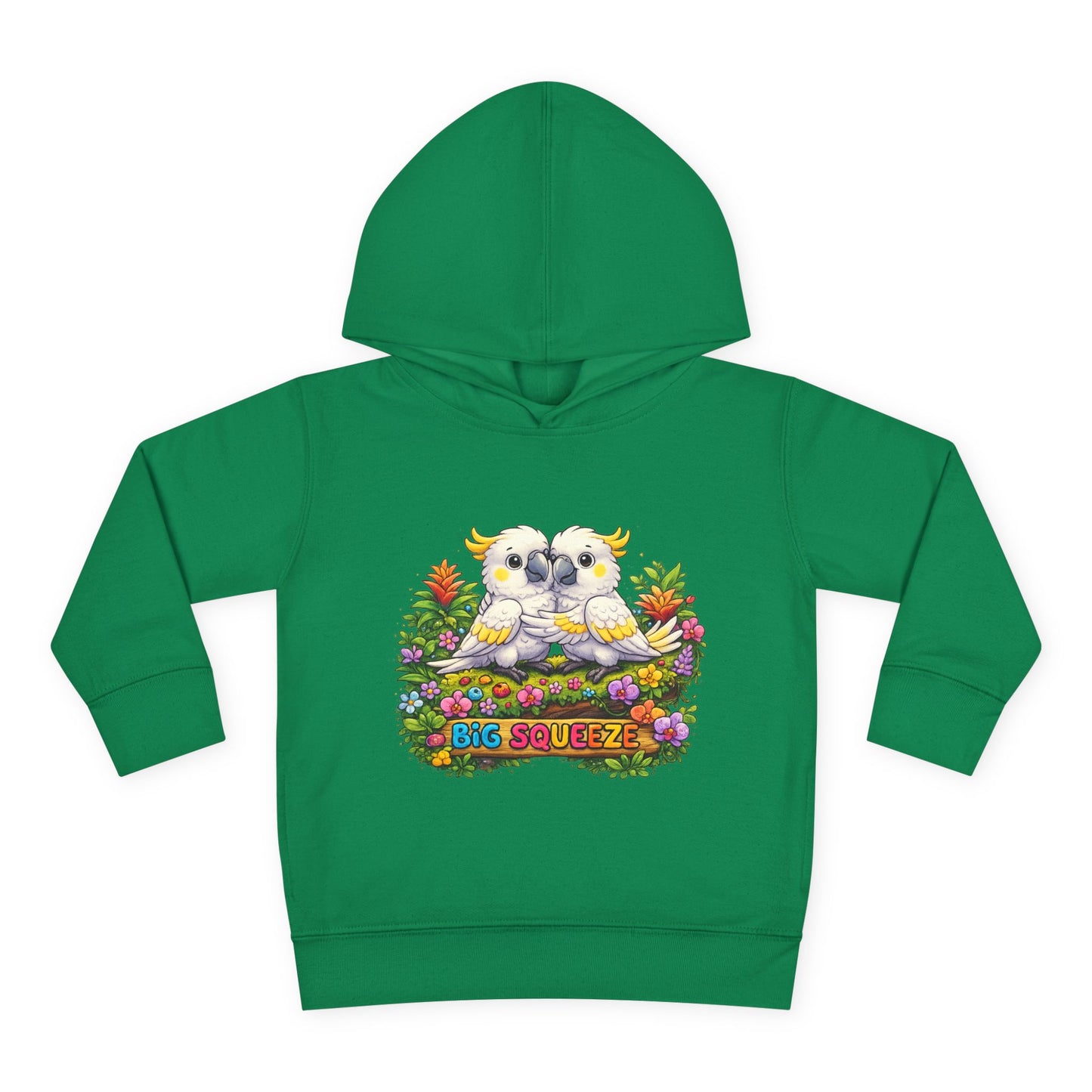 Big Squeeze Cockatoo Toddler Pullover Fleece Hoodie