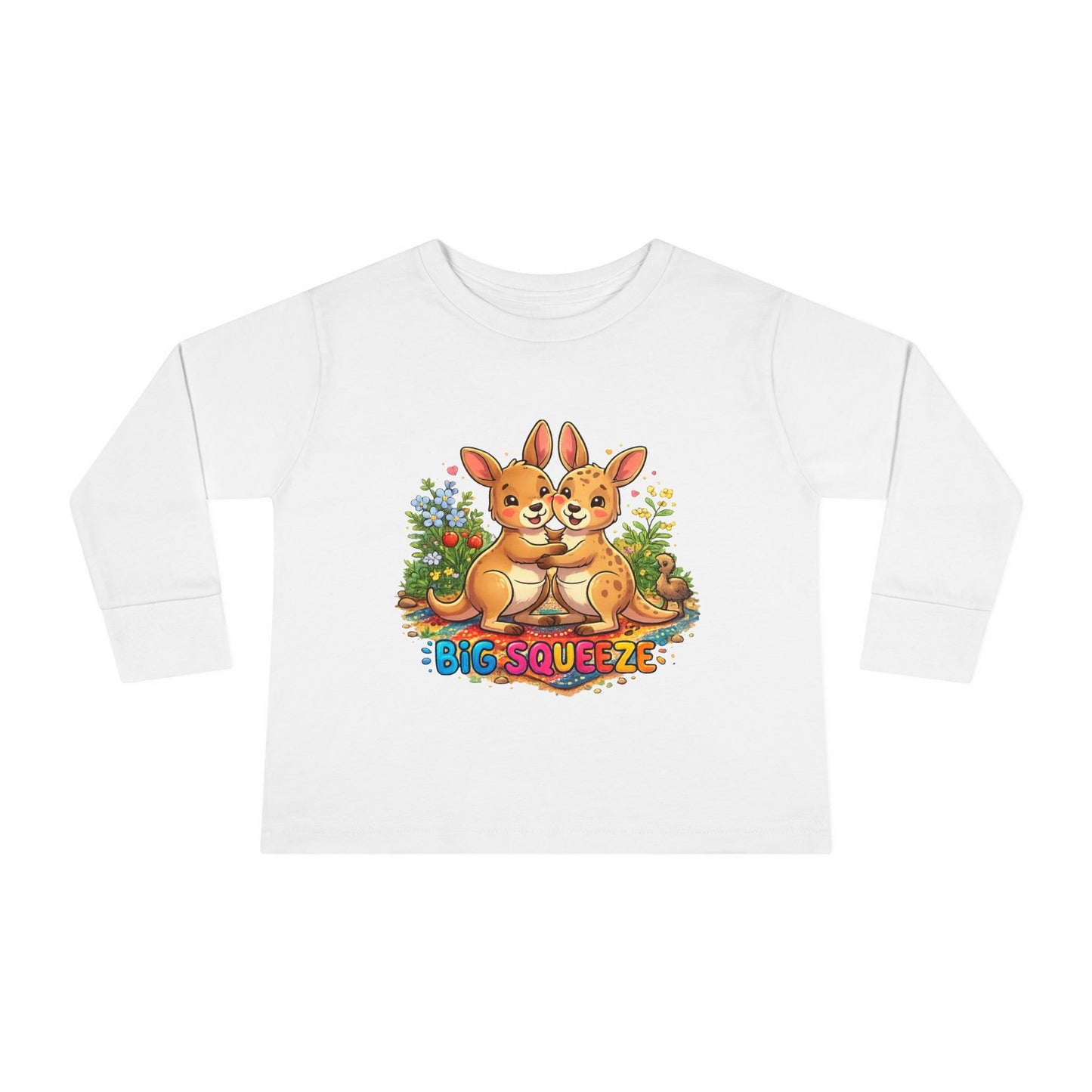 Big Squeeze Kangaroo Toddler Long Sleeve Tee