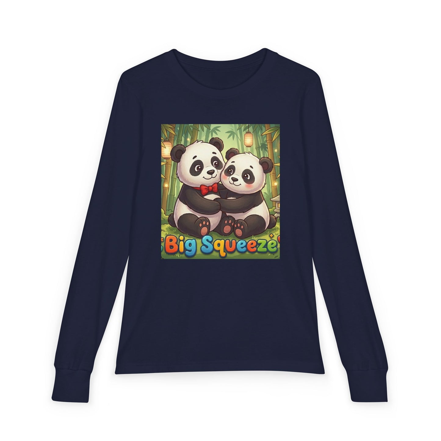 Big Squeeze Panda Youth Jersey Long Sleeve Tee