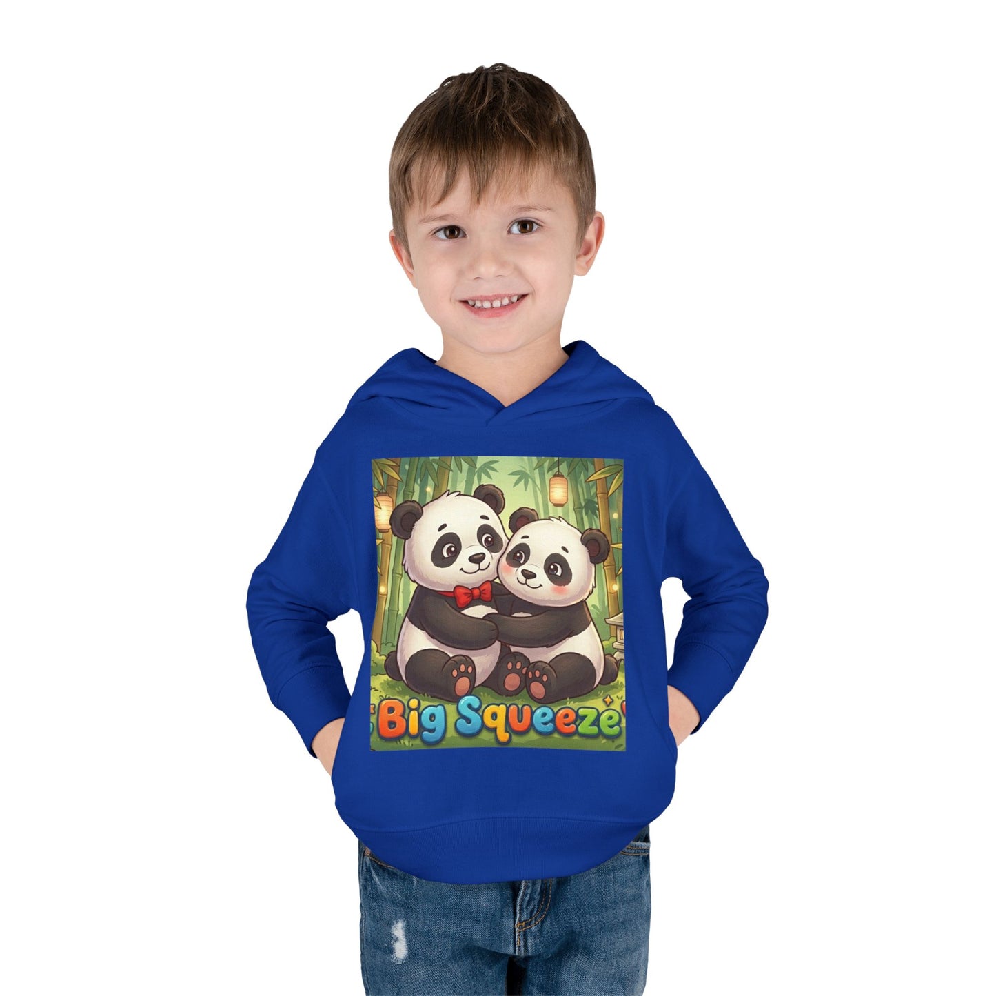 Big Squeeze Panda Toddler Pullover Fleece Hoodie