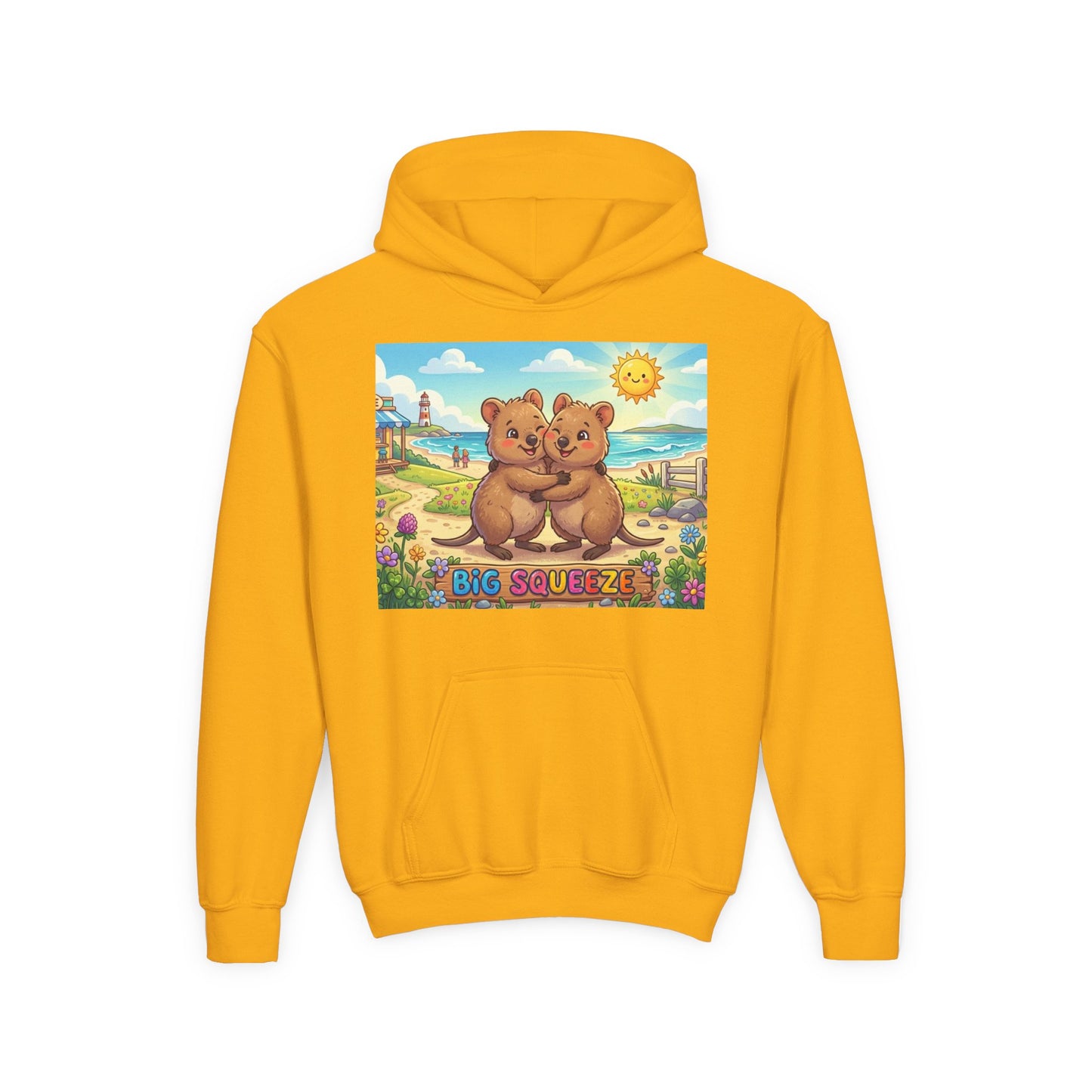 Big Squeeze Quokka Youth Heavy Blend Hooded Sweatshirt