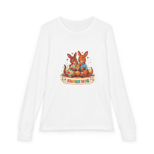 Family Hug Kangaroo Youth Jersey Long Sleeve Tee