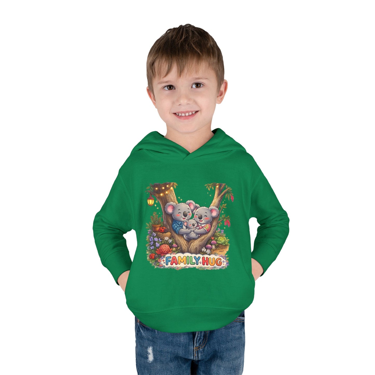Family Hug Koala Toddler Pullover Fleece Hoodie