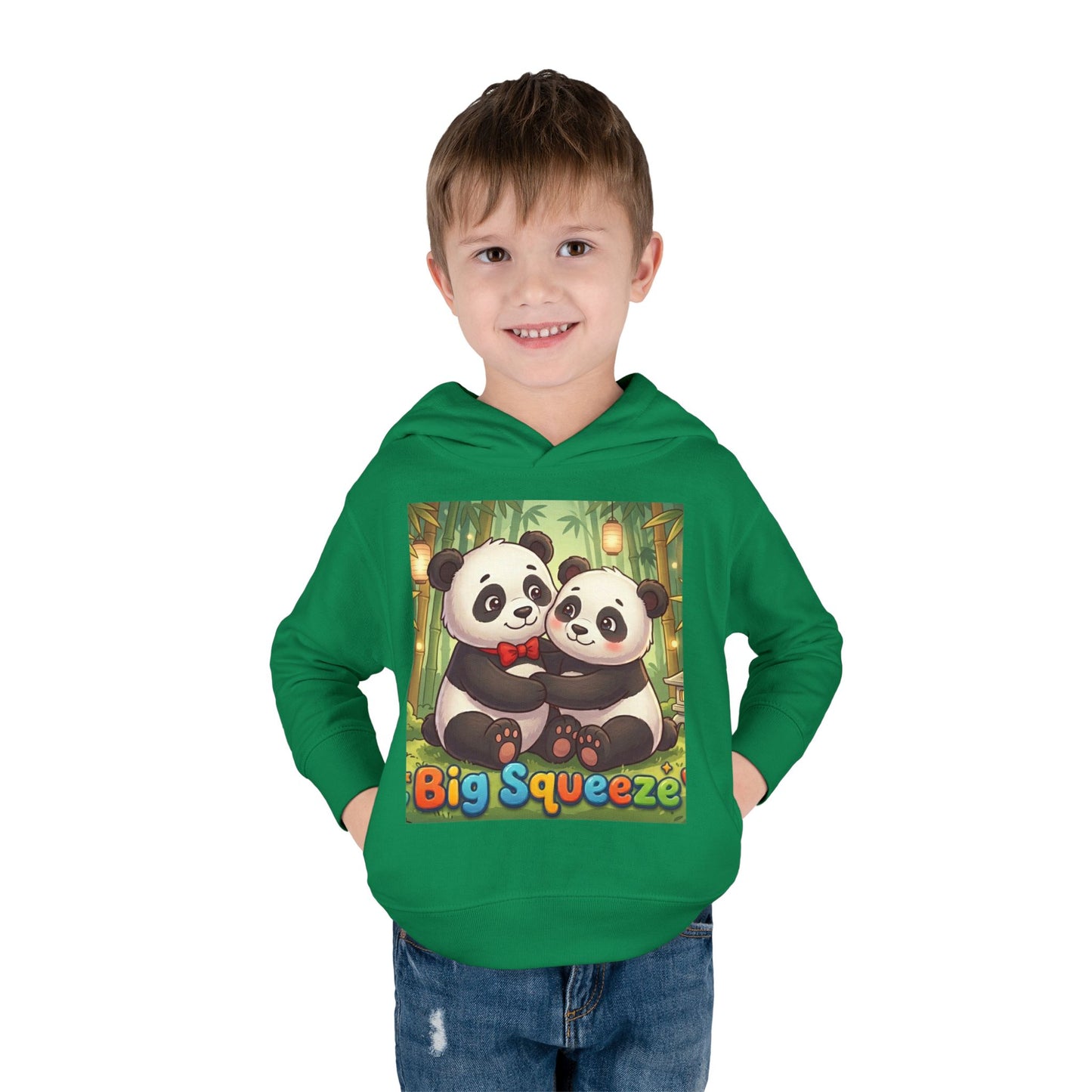 Big Squeeze Panda Toddler Pullover Fleece Hoodie