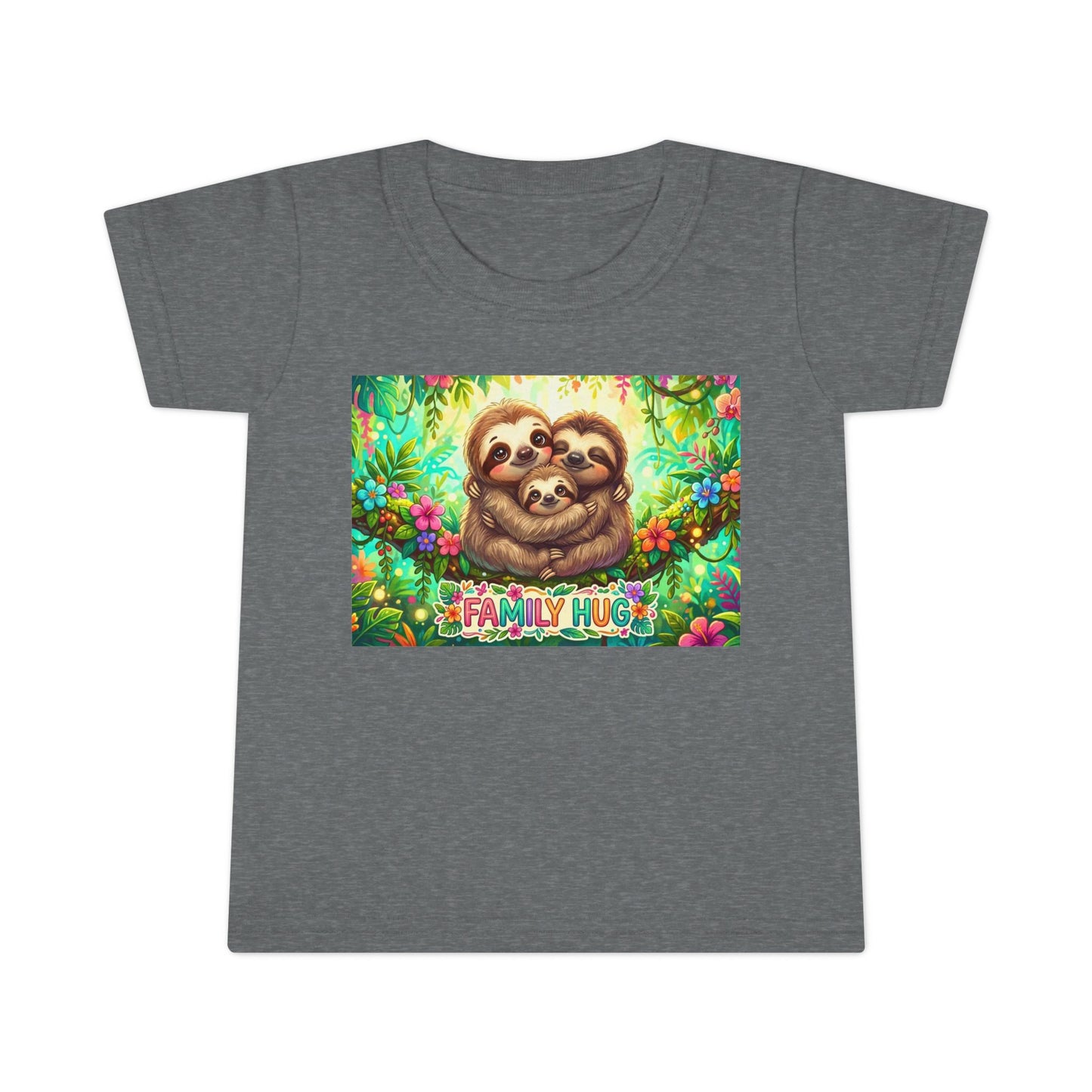 Family Hug Sloth Toddler T-shirt