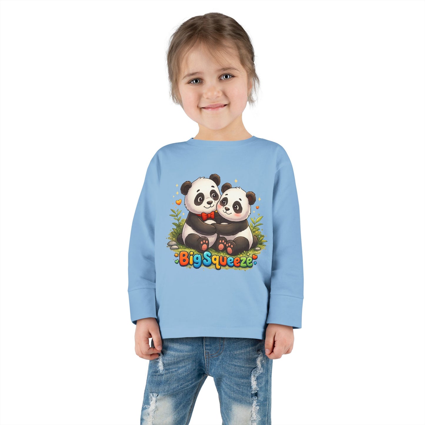 Big Squeeze Panda Toddler Long Sleeve Tee