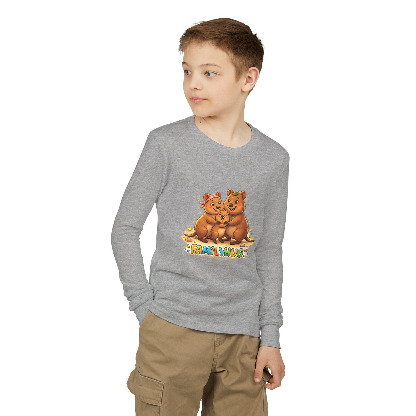 Family Hug Quokka Youth Jersey Long Sleeve Tee