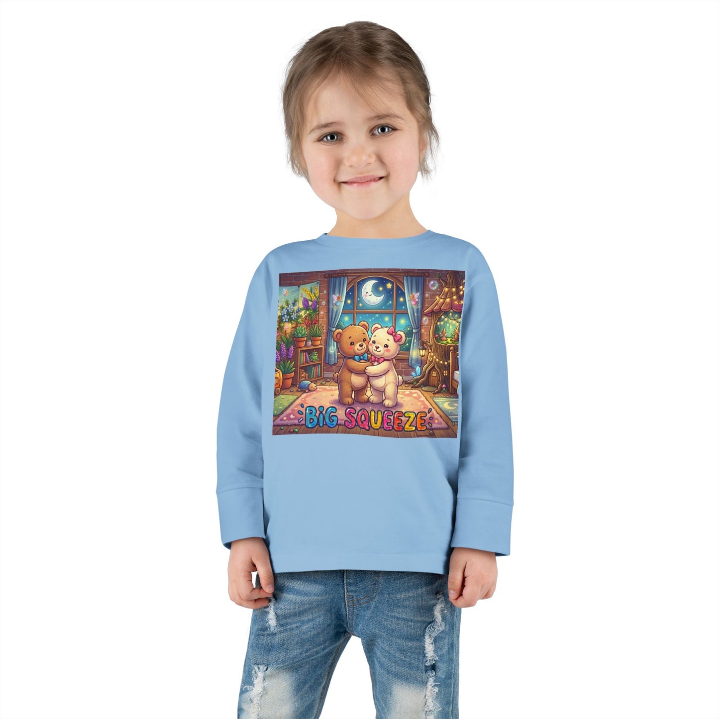 Big Squeeze Teddy Toddler Long Sleeve Tee