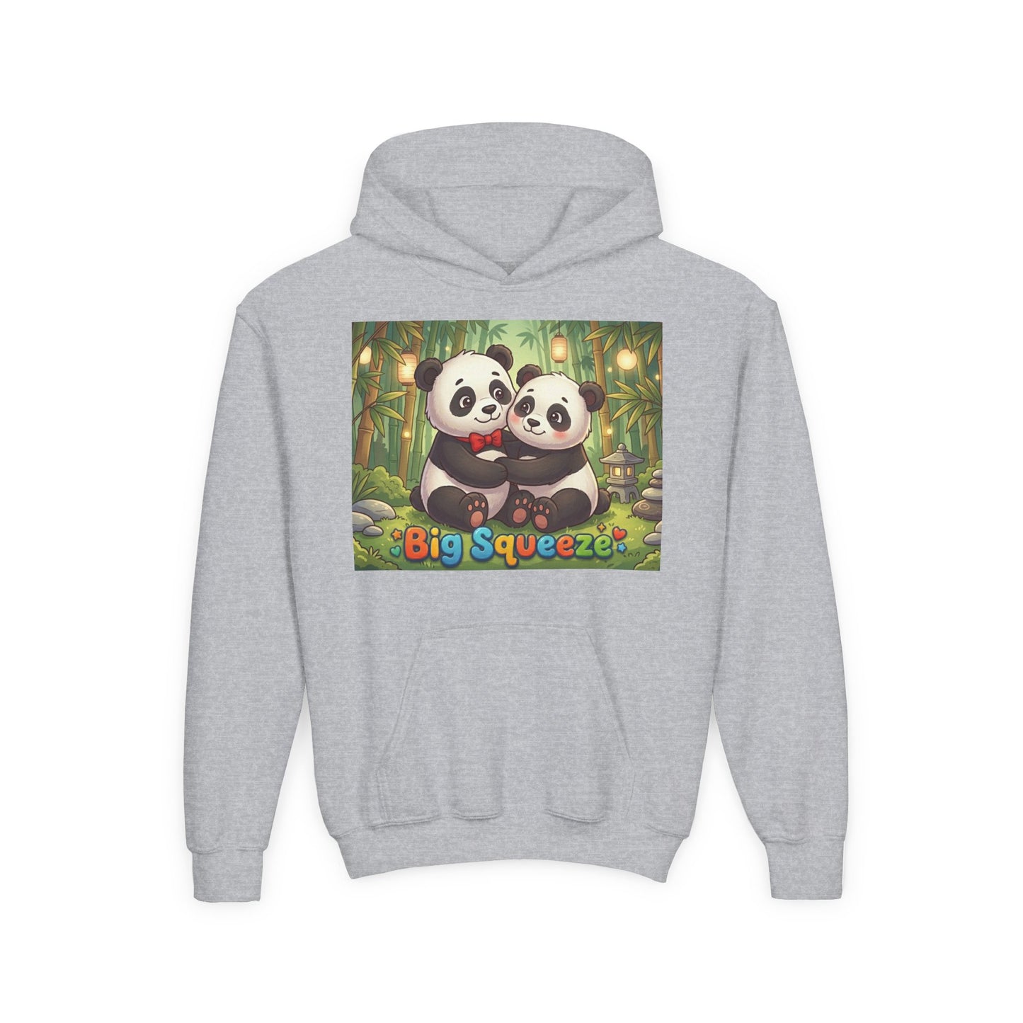 Big Squeeze Panda Youth Heavy Blend Hooded Sweatshirt