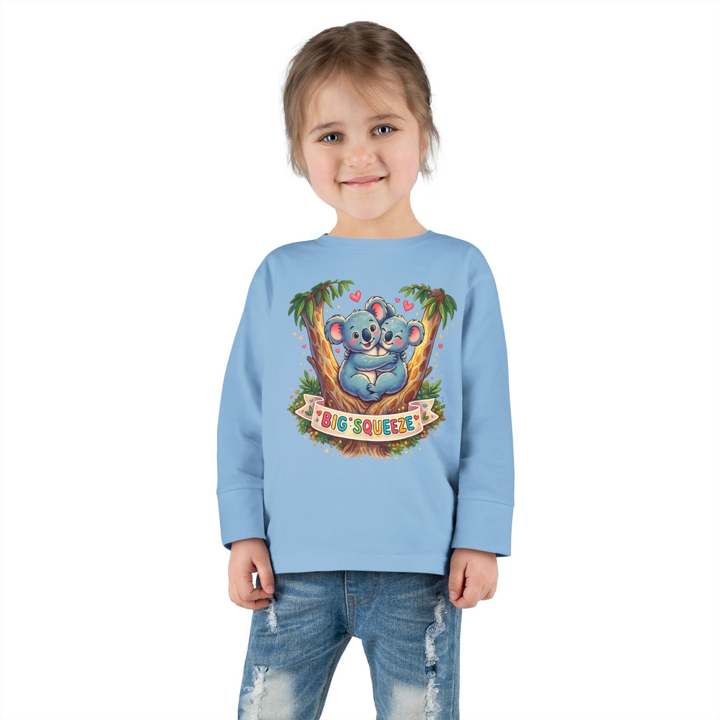 Big Squeeze Koala Toddler Long Sleeve Tee
