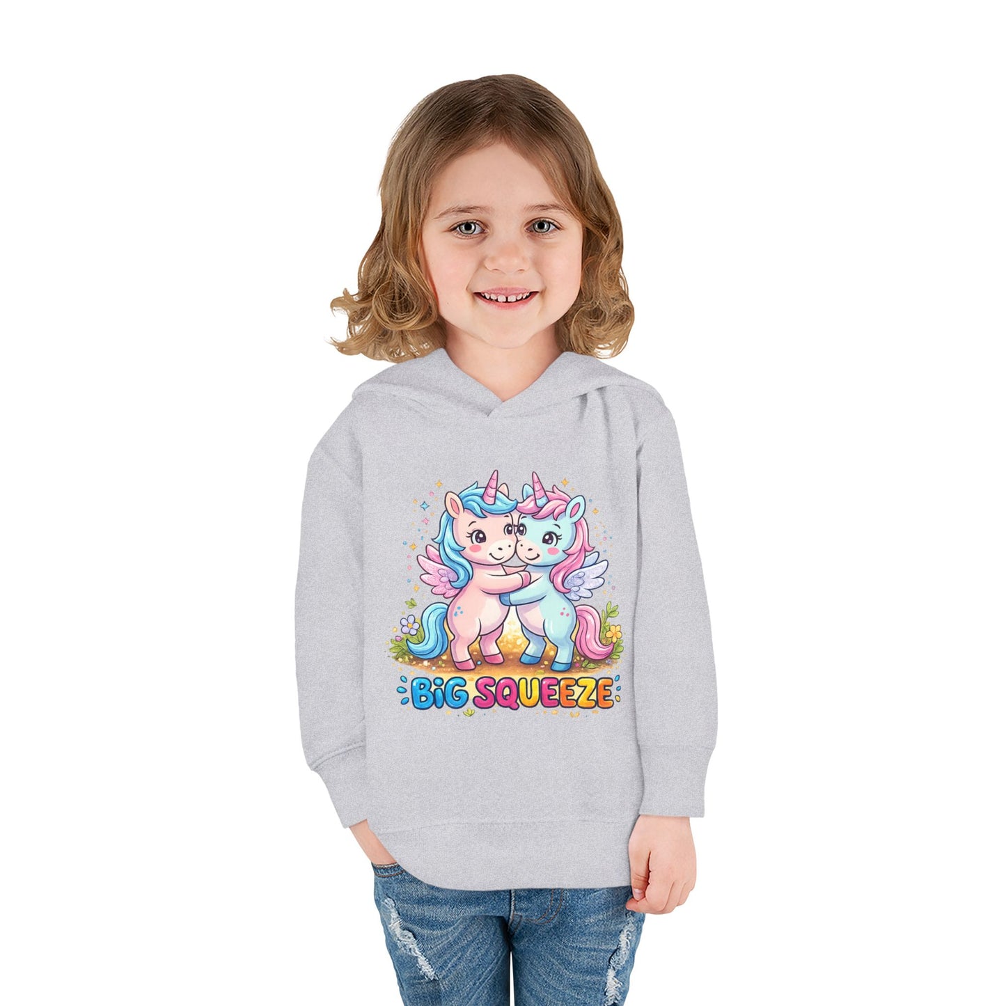 Big Squeeze Unicorn Toddler Pullover Fleece Hoodie