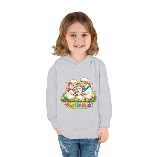 Family Hug Lamb Toddler Pullover Fleece Hoodie