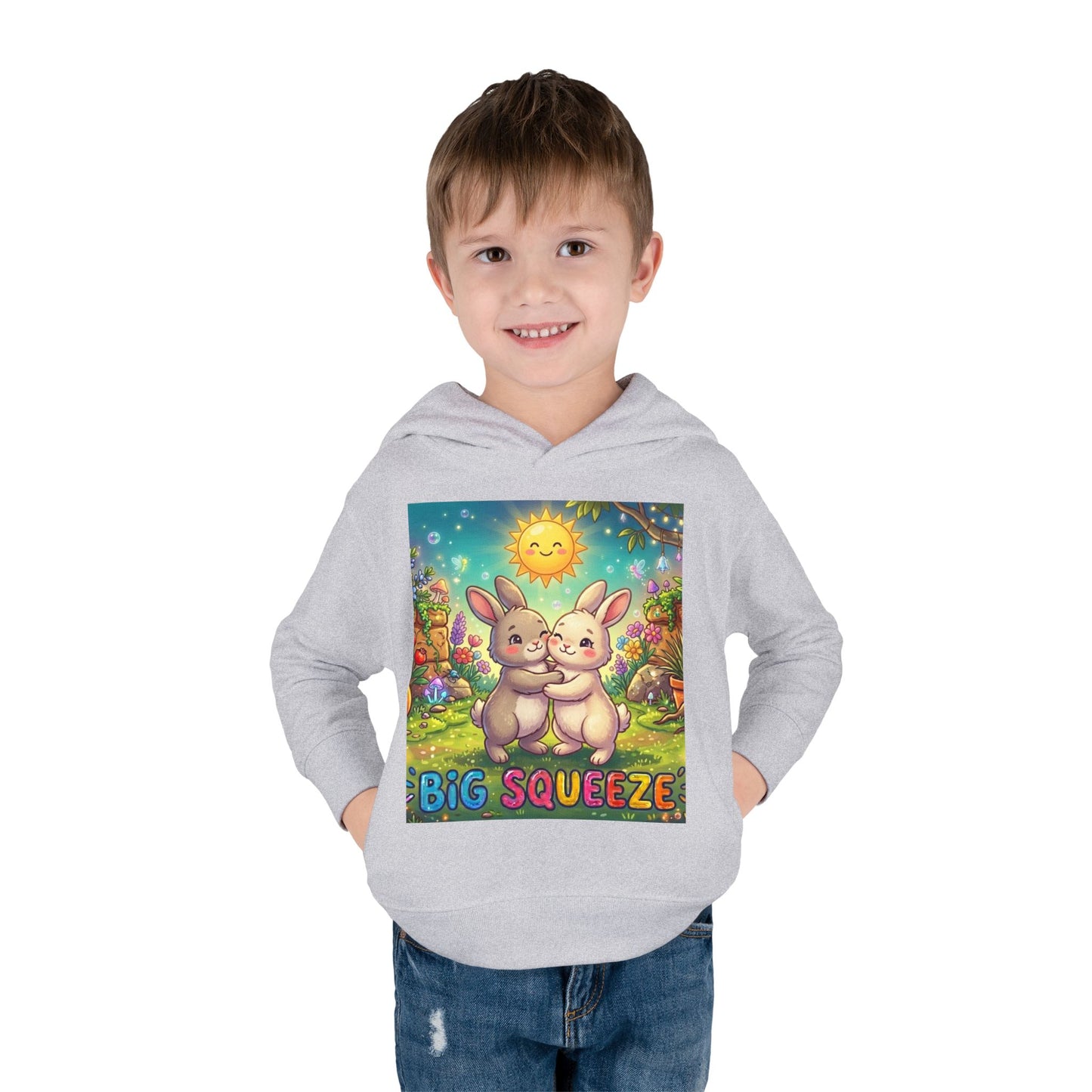 Big Squeeze Bunny Toddler Pullover Fleece Hoodie