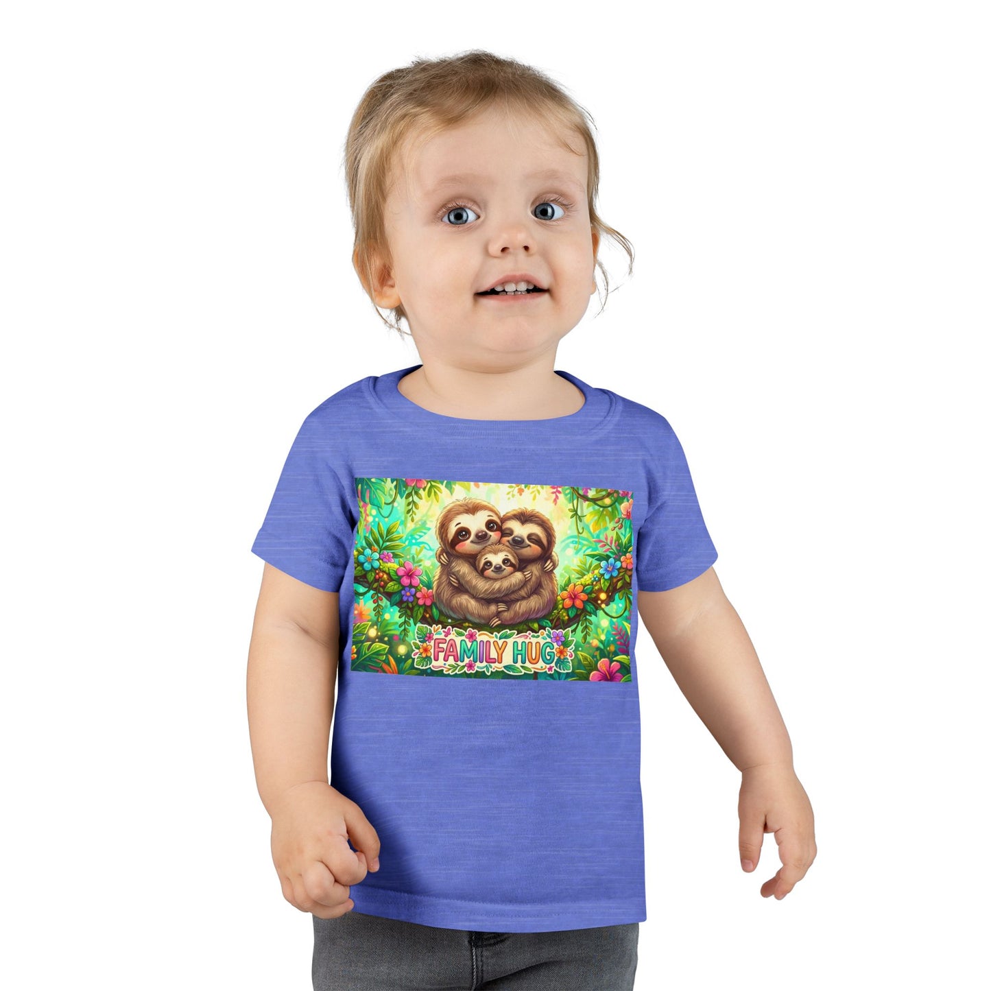 Family Hug Sloth Toddler T-shirt
