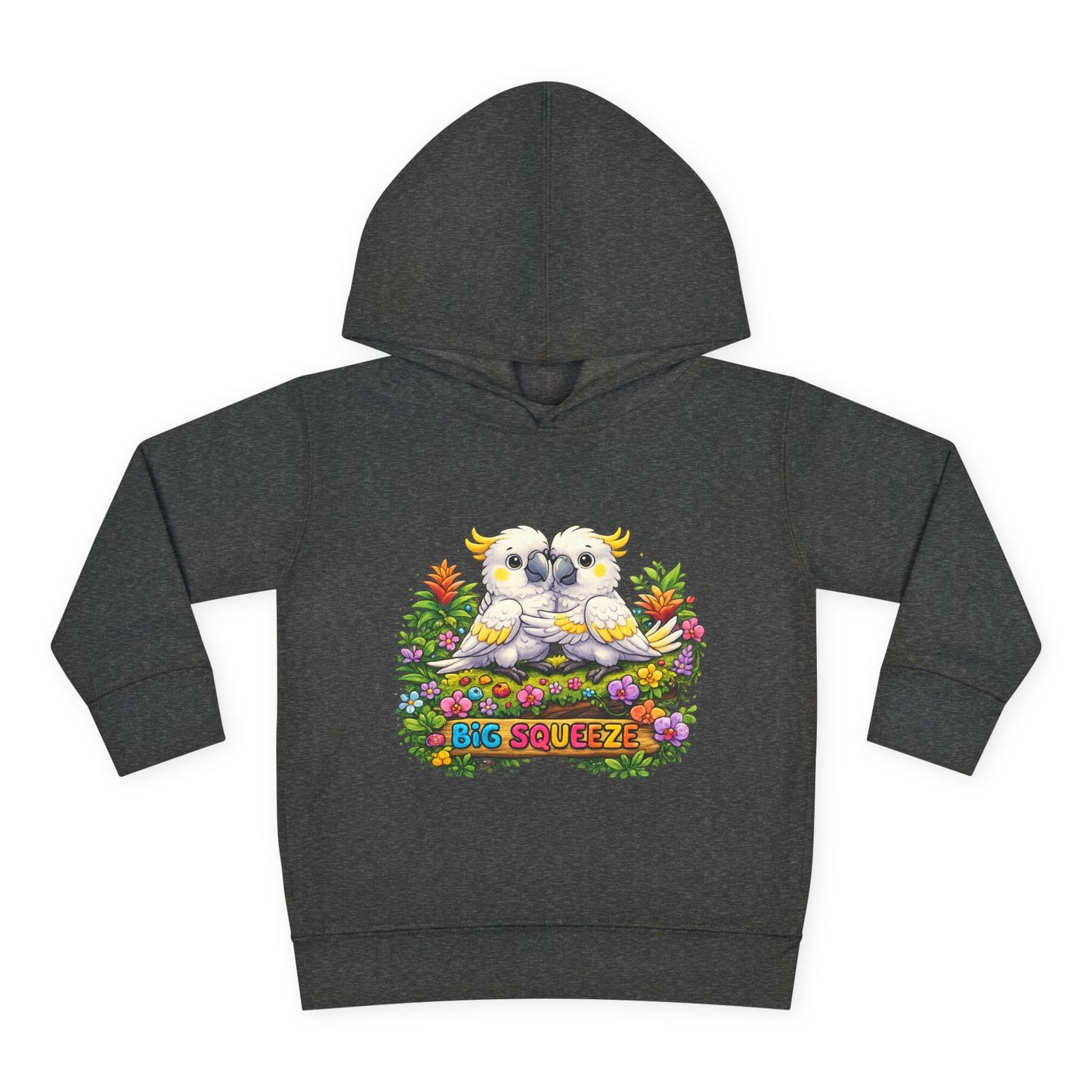 Big Squeeze Cockatoo Toddler Pullover Fleece Hoodie