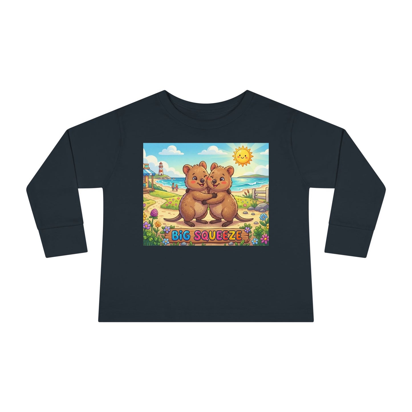 Big Squeeze Quokka Toddler Long Sleeve Tee
