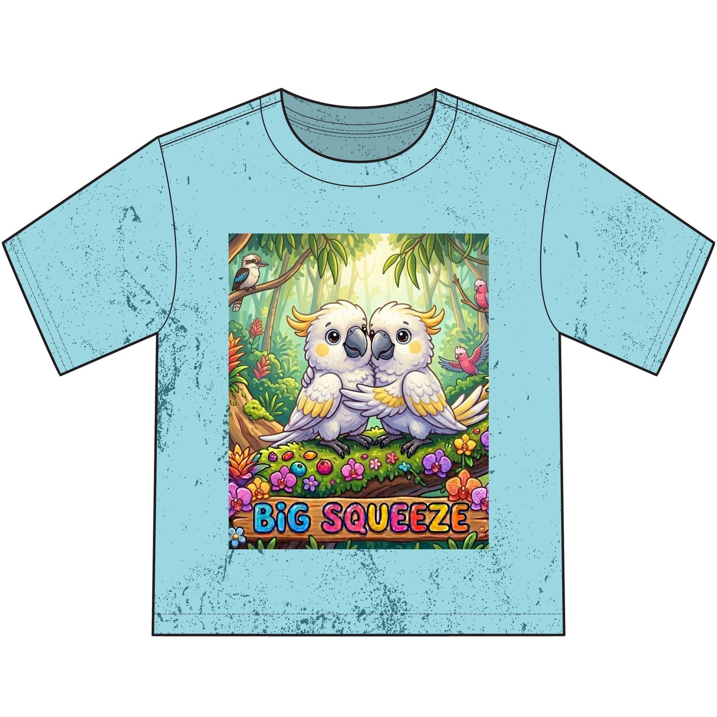 Big Squeeze Cockatoo Heavyweight Color Blast Youth T-Shirt