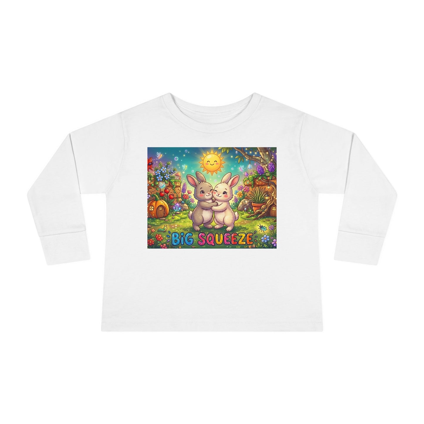 Big Squeeze Bunny Toddler Long Sleeve Tee