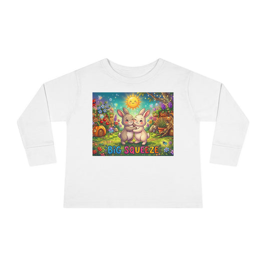 Big Squeeze Bunny Toddler Long Sleeve Tee
