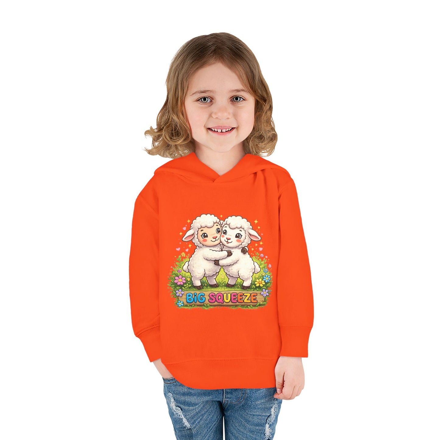 Big Squeeze Lamb Toddler Pullover Fleece Hoodie