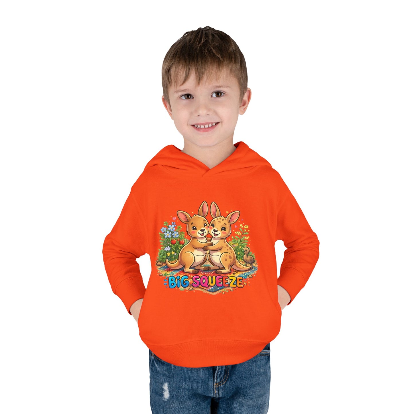 Big Squeeze Kangaroo Toddler Pullover Fleece Hoodie