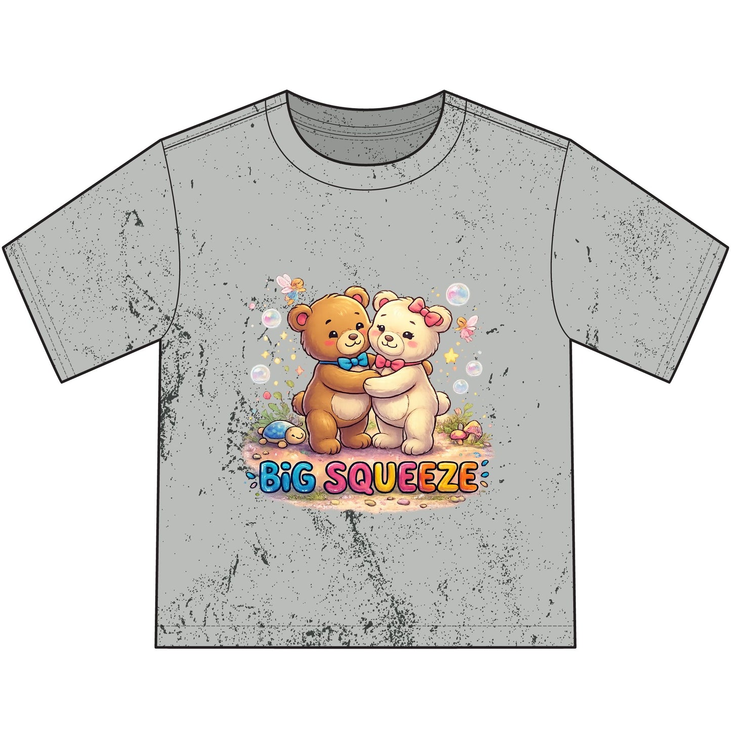 Big Squeeze Teddy Heavyweight Color Blast Youth T-Shirt