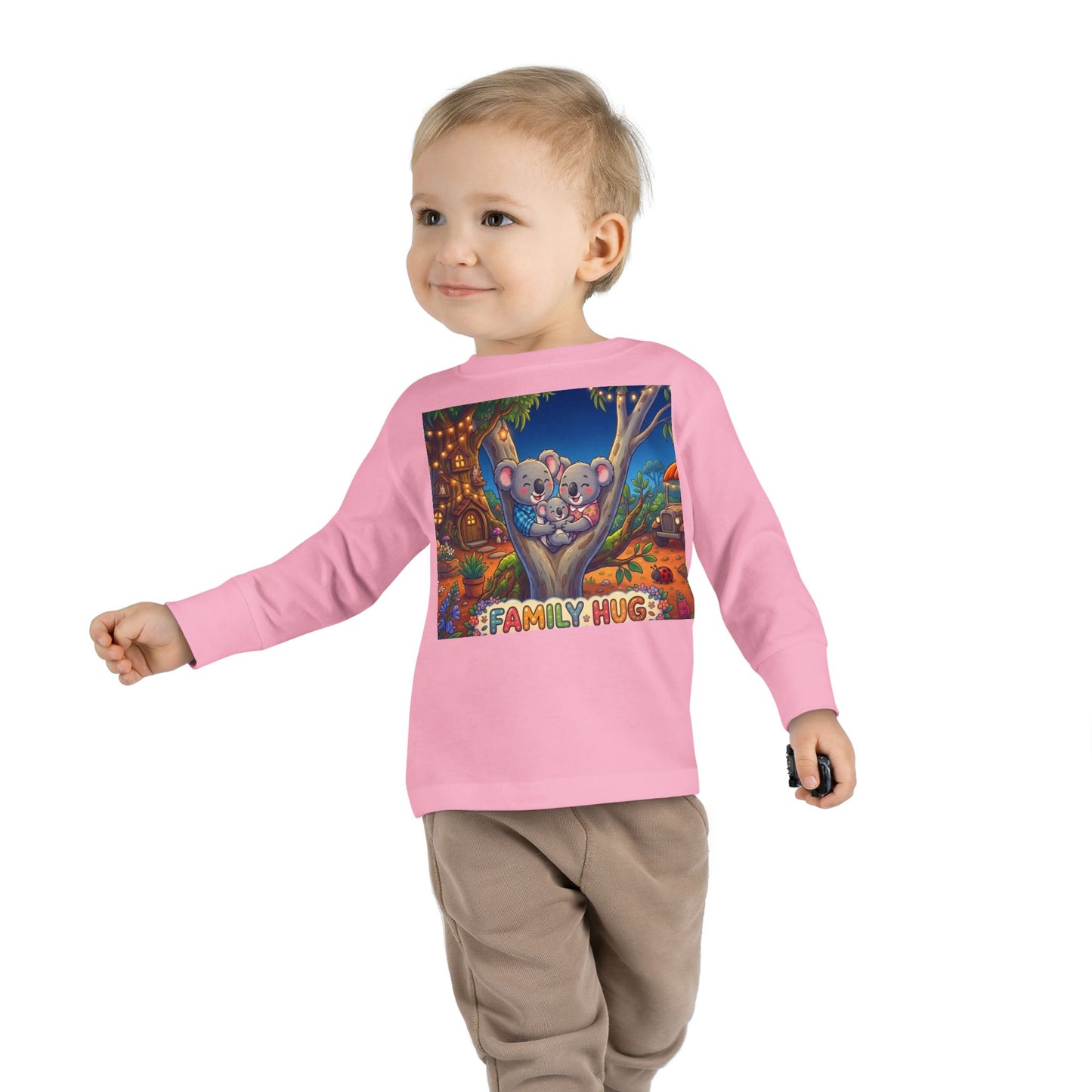 Family Hug Koala Toddler Long Sleeve Tee