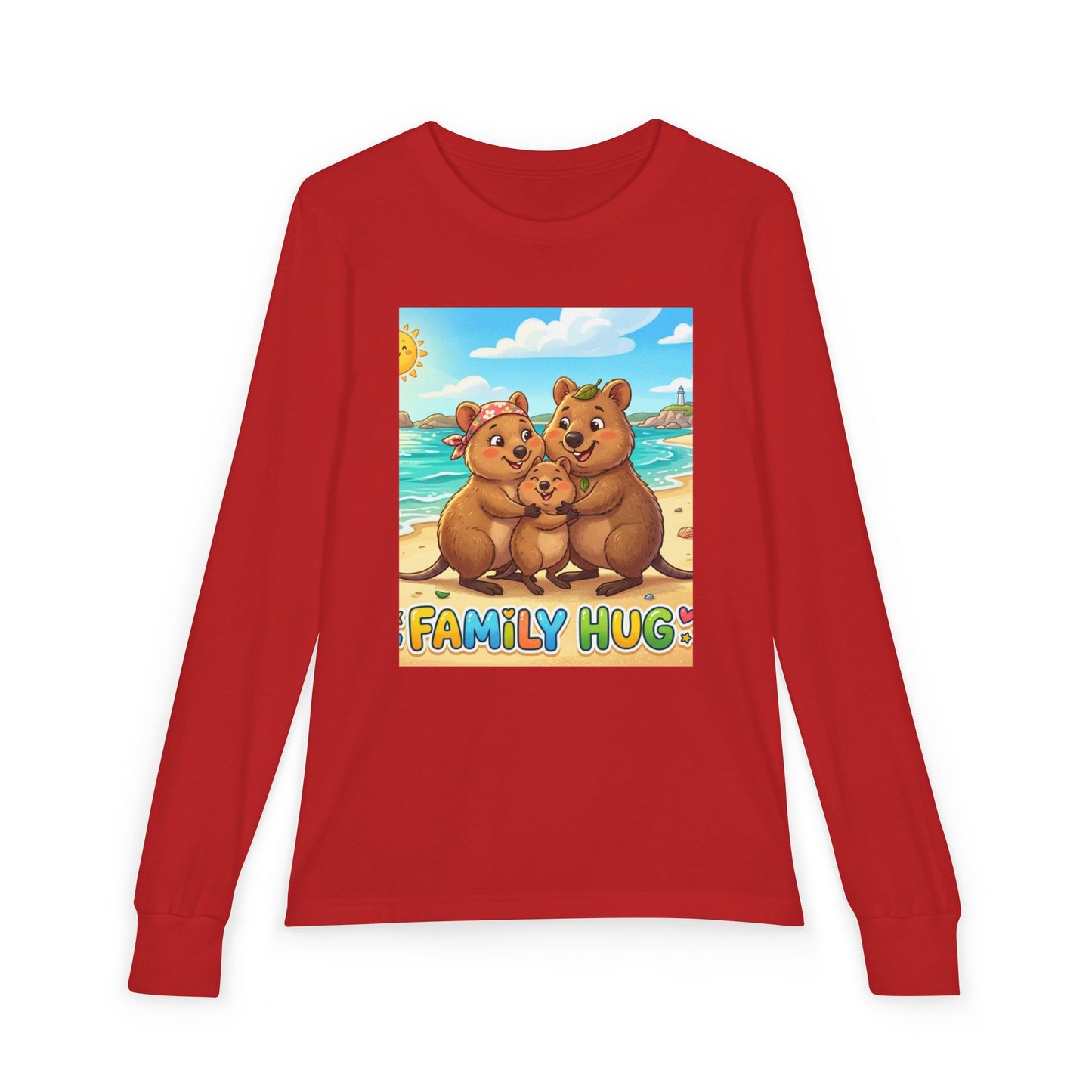 Family Hug Quokka Youth Jersey Long Sleeve Tee