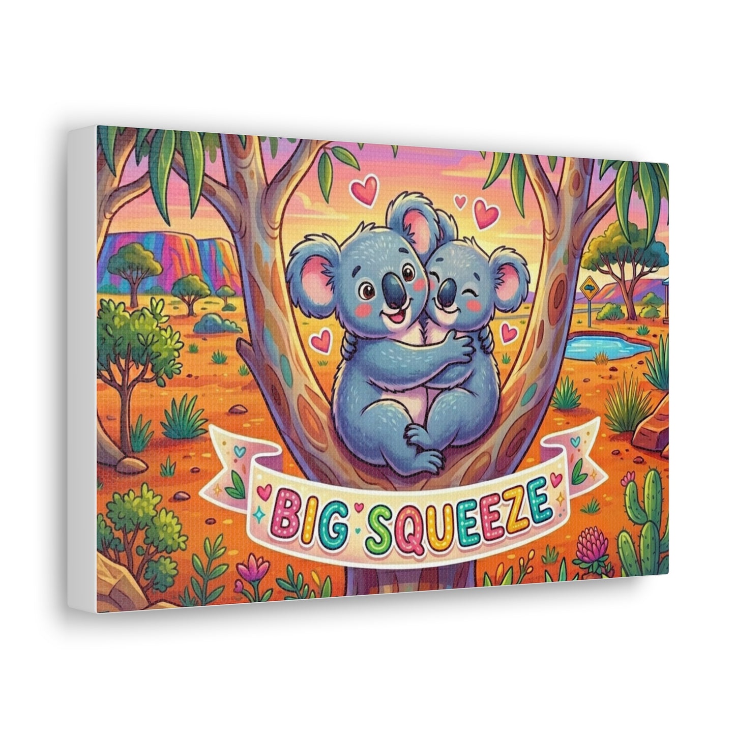 Big Squeeze Koala Classic Canvas