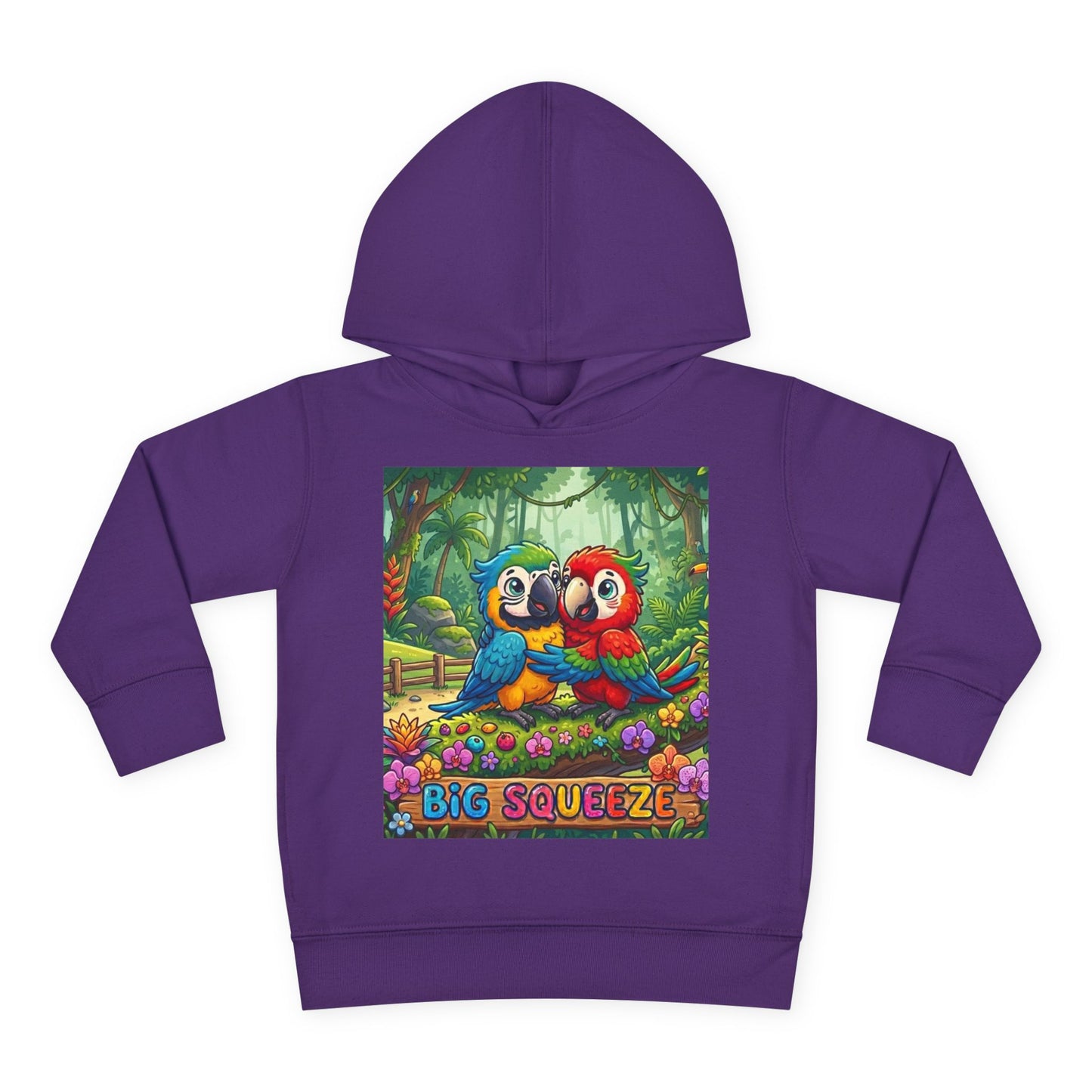 Big Squeeze Macaw Toddler Pullover Fleece Hoodie