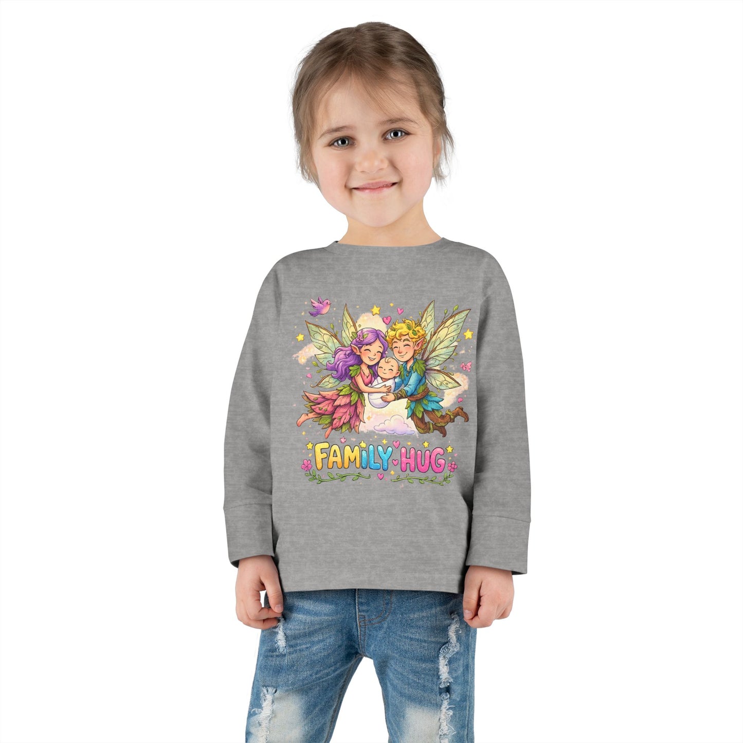 Family Hug Fairy Toddler Long Sleeve Tee