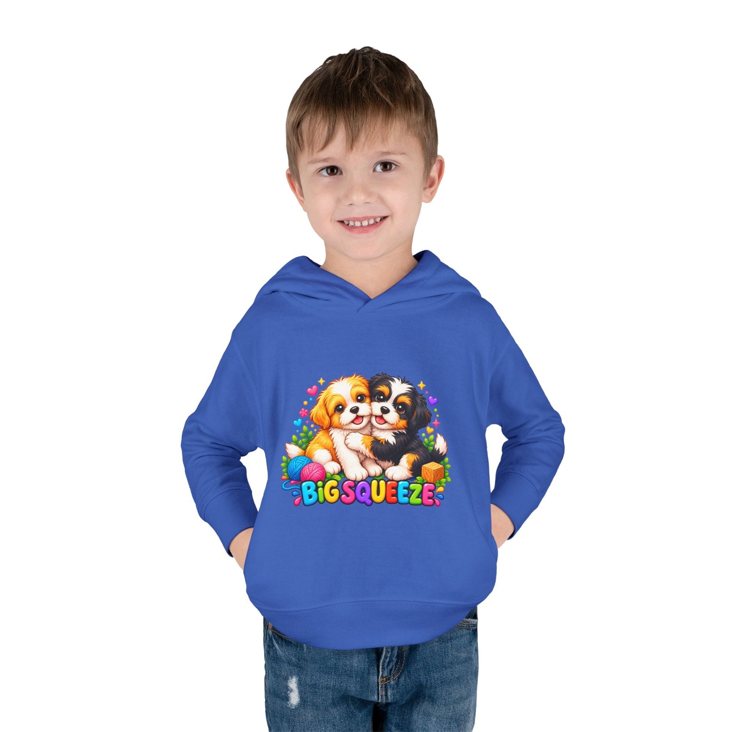 Big Squeeze Shih Tzu Toddler Pullover Fleece Hoodie
