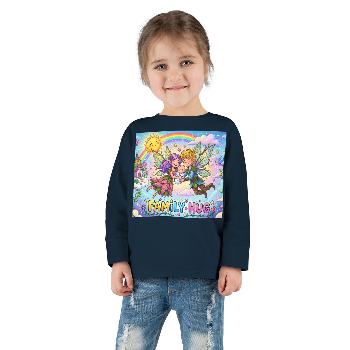 Family Hug Fairy Toddler Long Sleeve Tee