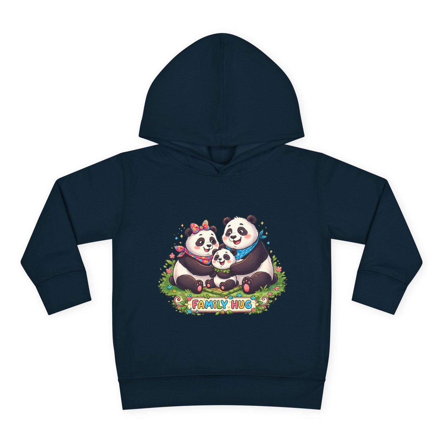 Family Hug Panda Toddler Pullover Fleece Hoodie