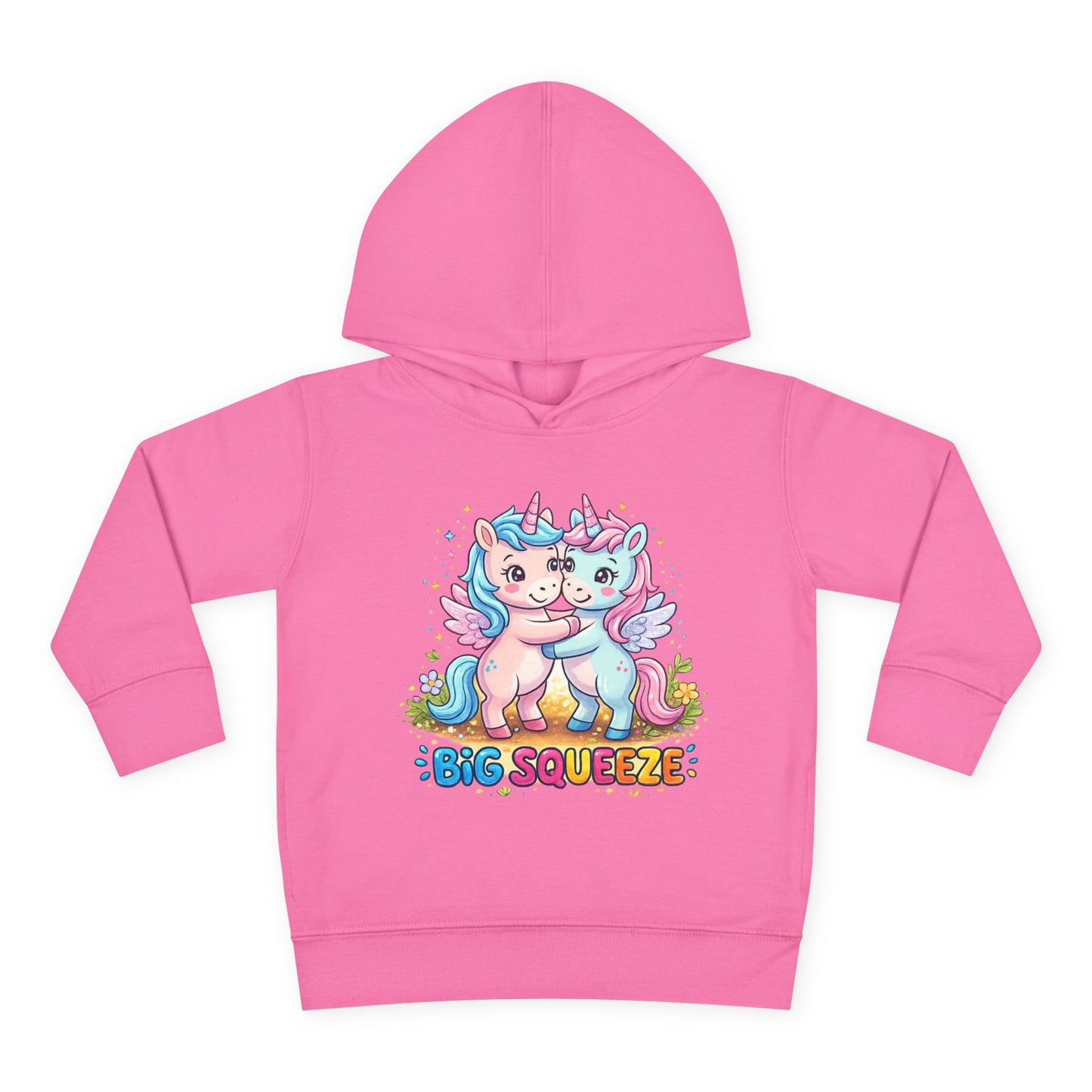 Big Squeeze Unicorn Toddler Pullover Fleece Hoodie