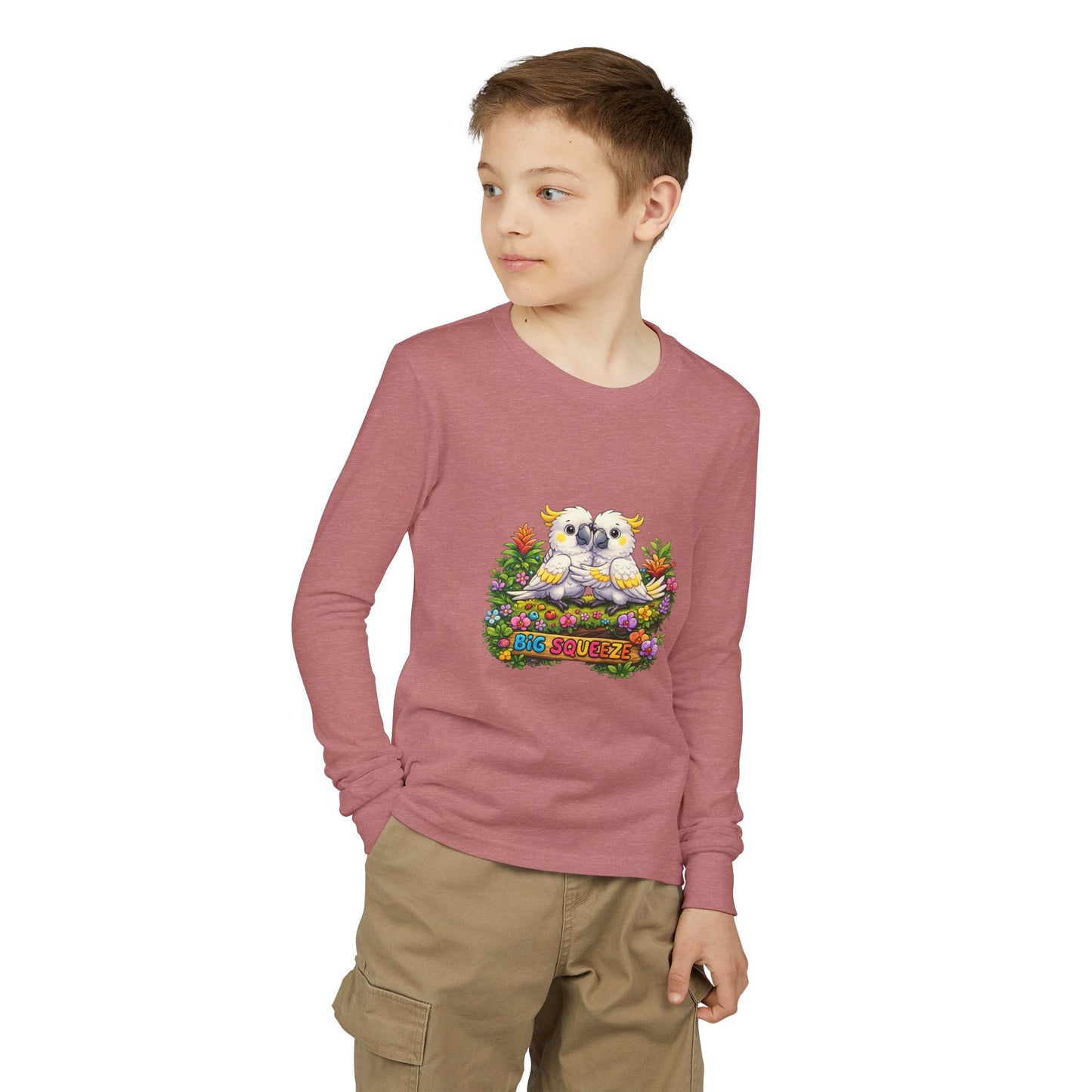 Big Squeeze Cockatoo Youth Jersey Long Sleeve Tee